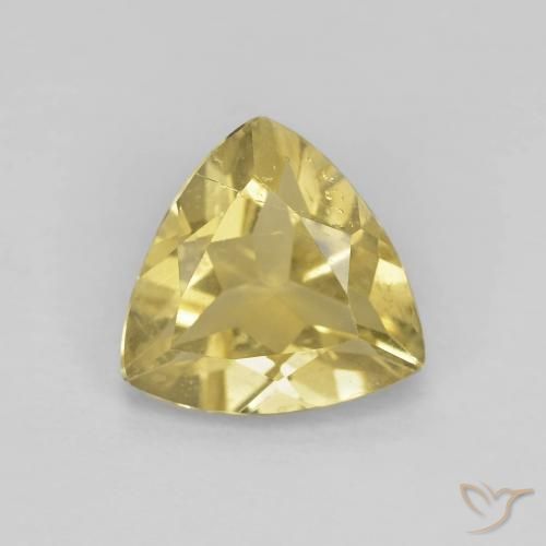1.50ct Natural amarelo quente Berilo, Trilhão, VS