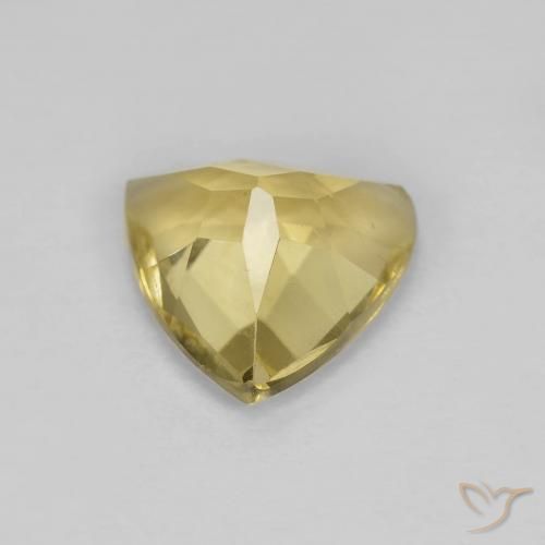 Berilo amarelo quente Natural 1.50ct, Trilhão, VS