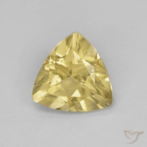 0.85ct Natural amarelo quente Berilo, Trilhão, VS