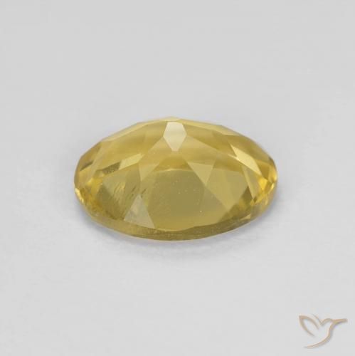 Berilo Amarelo Terroso Natural 1.54ct, oval, VS
