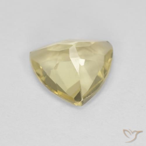 Berilo Amarelo esverdeado Natural 1.31ct, Trilhão, VVS-VS
