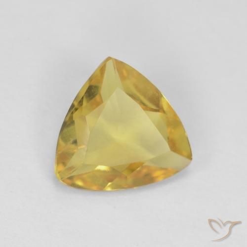 0.85ct Natural amarelo real Berilo, Trilhão, VVS-VS
