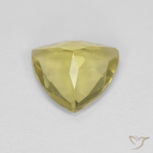 Berilo amarelo médio Natural 1.25ct, Trilhão, VVS-VS