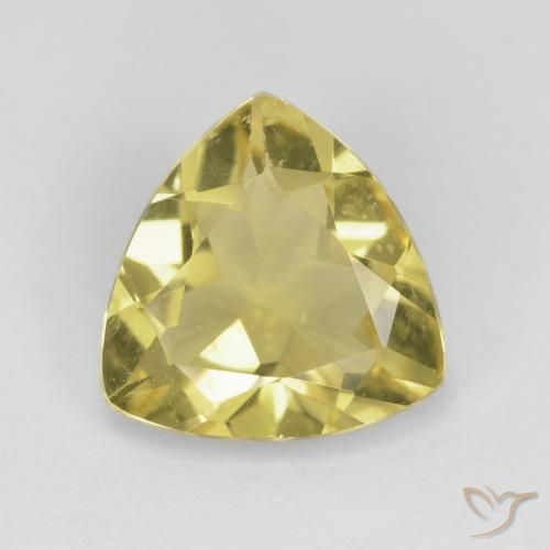 1.73ct Natural Luz Dourada Berilo, Trilhão, VVS-VS