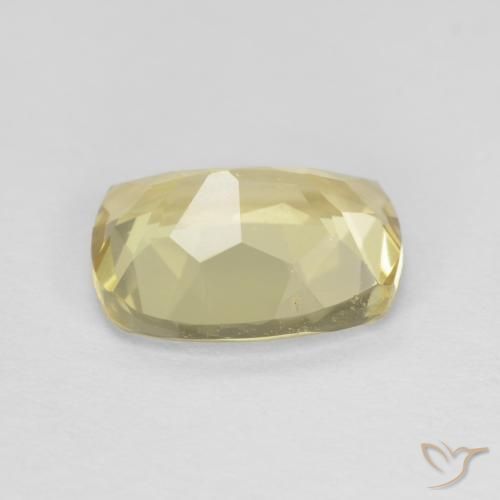 Berilo Amarelo claro Natural 1.62ct, Almofada, VVS-VS