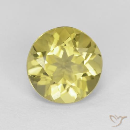 1.93ct Natural amarelo médio Berilo, Redondo, VVS-VS
