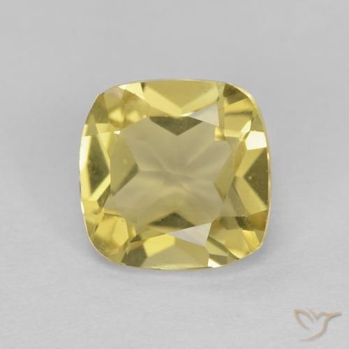 1.36ct Natural Abelha amarela clara Berilo, Almofada, VVS