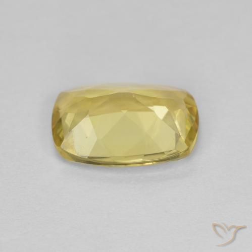 Berilo Amarelo Dourado Claro Natural 1.39ct, Almofada, VVS