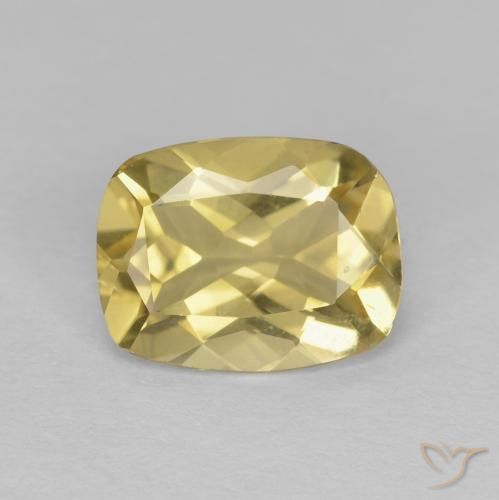 1.60ct Natural Amarelo Dourado Claro Berilo, Almofada, VVS
