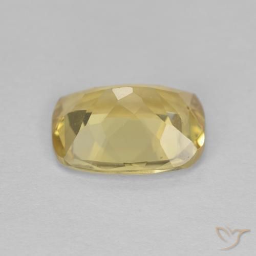 Berilo Amarelo Dourado Claro Natural 1.60ct, Almofada, VVS