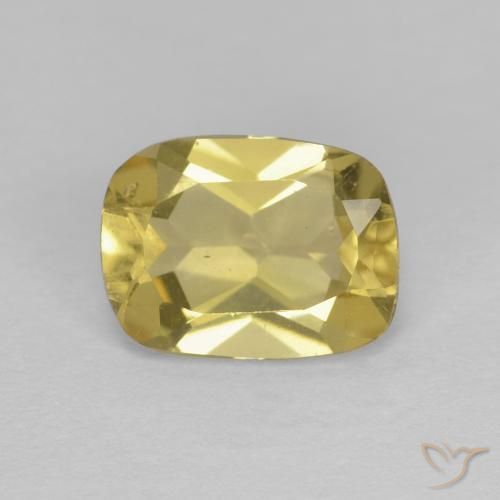 1.30ct Natural Amarelo Dourado Claro Berilo, Almofada, VVS
