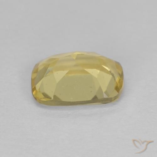 Berilo Amarelo Dourado Claro Natural 1.30ct, Almofada, VVS