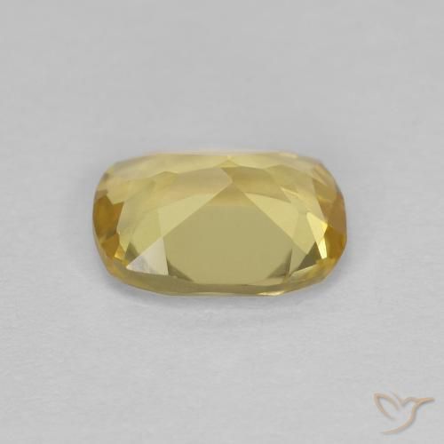 Berilo Amarelo Dourado Claro Natural 1.06ct, Almofada, VVS