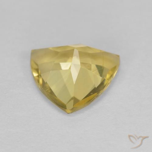Berilo Luz amarela Natural 1.34ct, Trilhão, VVS