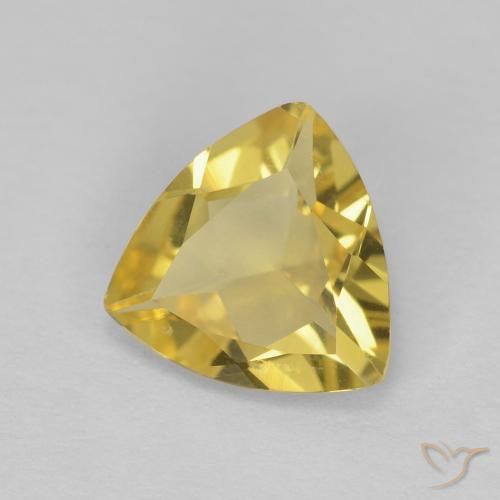 Berilo amarelo médio Natural 1.18ct, Trilhão, VVS