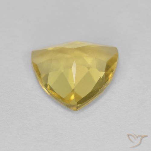 Berilo amarelo médio Natural 1.18ct, Trilhão, VVS