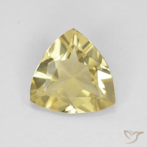 1.09ct Natural Amarelo Terroso Berilo, Trilhão, VVS