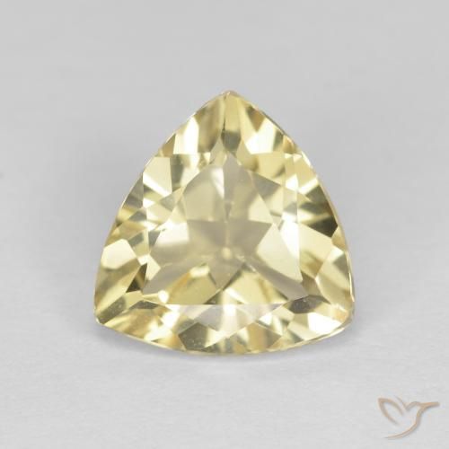 1.83ct Natural Amarelo claro Berilo, Trilhão, VVS