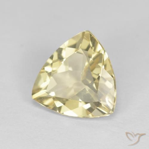 Berilo Amarelo claro Natural 1.83ct, Trilhão, VVS