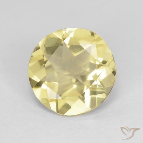 Berilo Amarelo dourado Natural 1.69ct, Redondo, VVS-VS