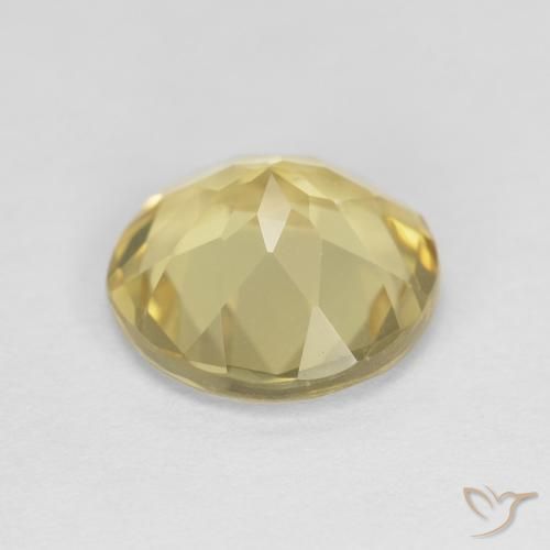 Berilo Amarelo dourado Natural 1.69ct, Redondo, VVS-VS