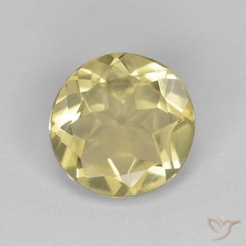 1.45ct Natural Amarelo dourado Berilo, Redondo, VVS-VS