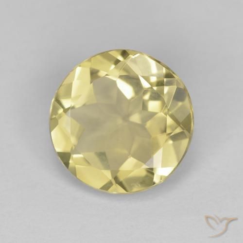 Berilo Amarelo dourado Natural 1.45ct, Redondo, VVS-VS