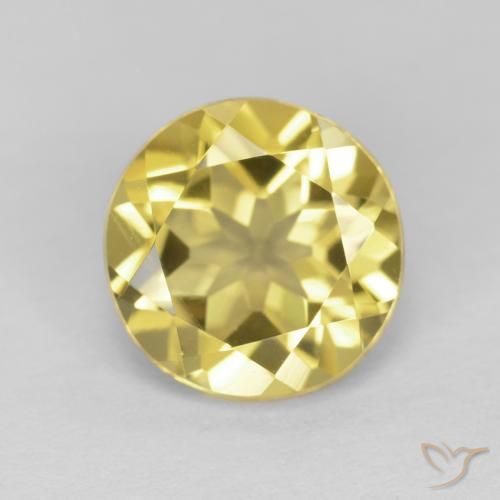 1.78ct Natural Amarelo acastanhado Berilo, Redondo, VVS-VS