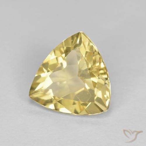 Berilo Amarelo claro Natural 1.83ct, Trilhão, VVS