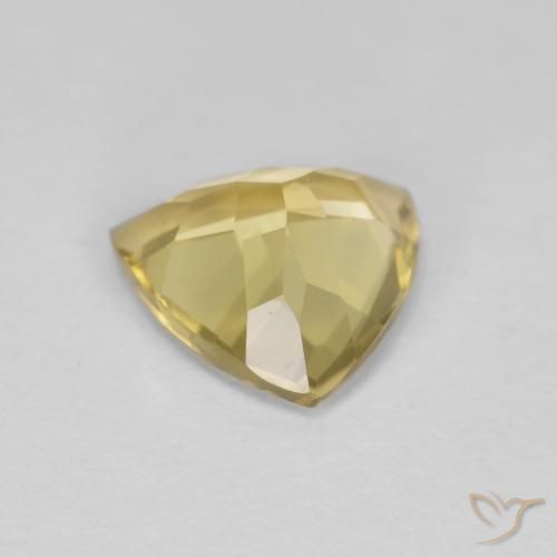 Berilo Amarelo claro Natural 1.83ct, Trilhão, VVS