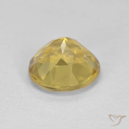Berilo amarelo rico Natural 1.93ct, Redondo, VS