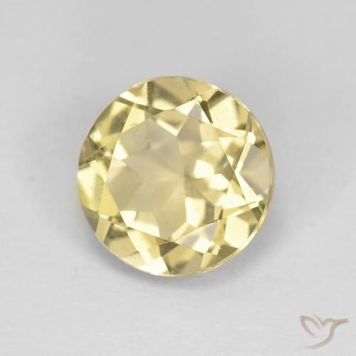 Berilo Amarelo Terroso Natural 1.74ct, Redondo, VS