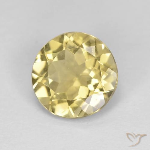 Berilo amarelo médio Natural 1.87ct, Redondo, VS