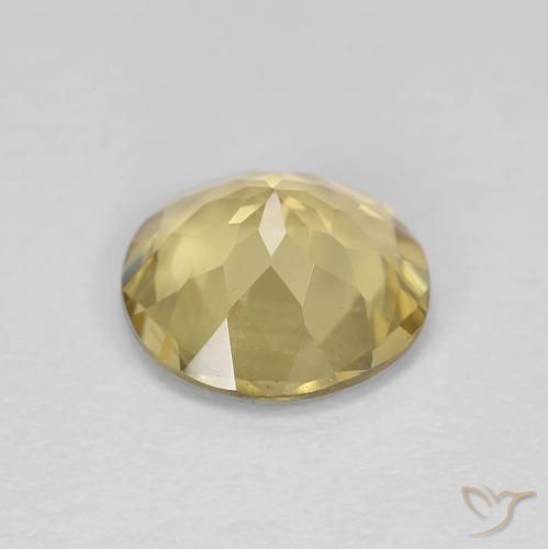 Berilo amarelo médio Natural 1.87ct, Redondo, VS