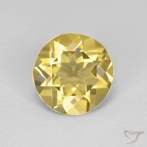 1.71ct Natural Amarelo claro mel Berilo, Redondo, VS