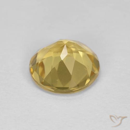 Berilo Amarelo claro mel Natural 1.71ct, Redondo, VS