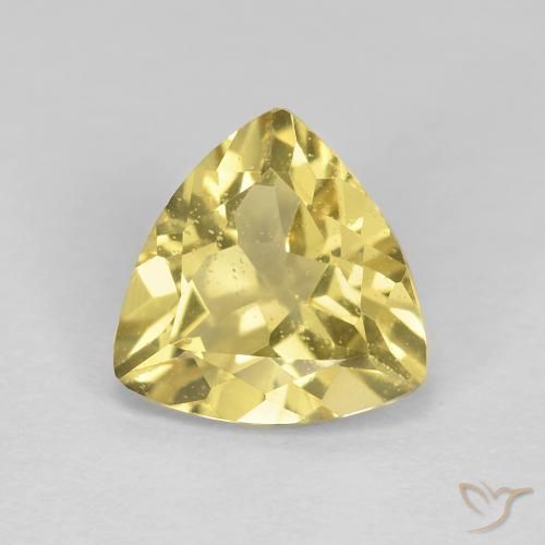 2.12ct Natural Luz amarela Berilo, Trilhão, VS