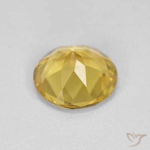 Berilo Mel amarelo Natural 1.59ct, Redondo, VS