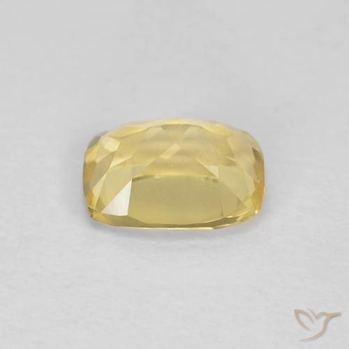 Berilo Amarelo Terroso Claro Natural 0.90ct, Almofada, VS
