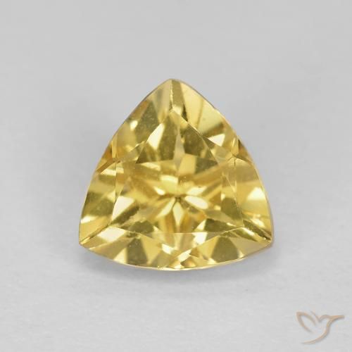 1.59ct Natural Luz amarela Berilo, Trilhão, VS