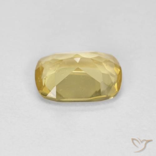 Berilo Amarelo claro Natural 1.11ct, Almofada, VS