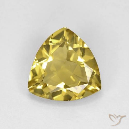 1.88ct Natural Outono Amarelo Berilo, Trilhão, VS