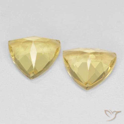 Pedras preciosas de Berilo Amarelo Dijon natural de 2.67 ct, Trilhão, VVS