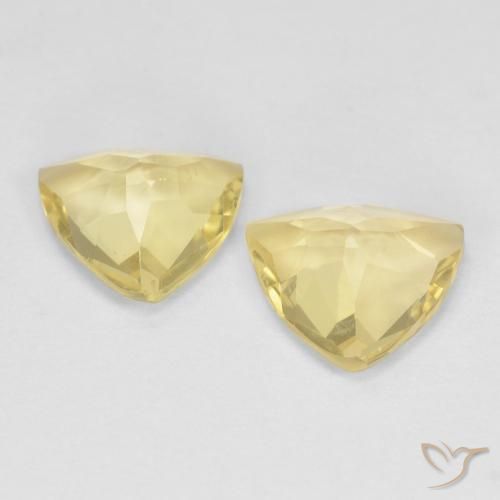 Pedras preciosas de Berilo Amarelo Terroso natural de 2.31 ct, Trilhão, VVS