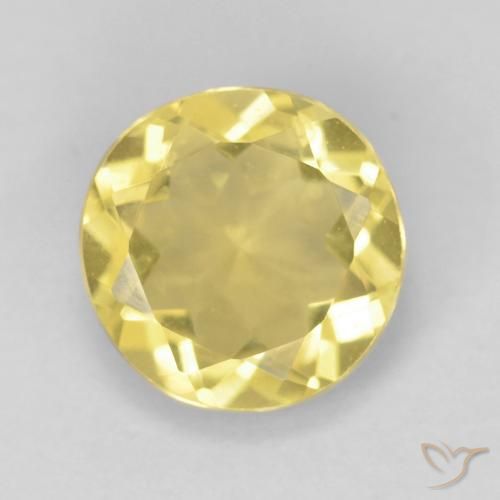 1.52ct Natural Abelha Amarela Berilo, Redondo, VVS