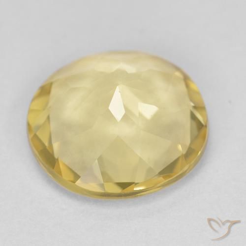 Berilo Amarelo Terroso Natural 2.02ct, Redondo, VVS