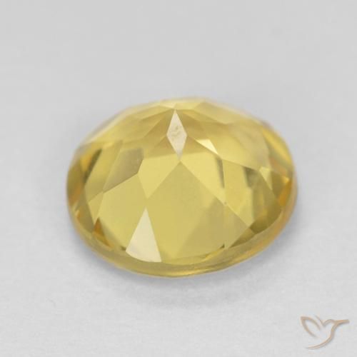 Berilo amarelo médio Natural 1.65ct, Redondo, VVS