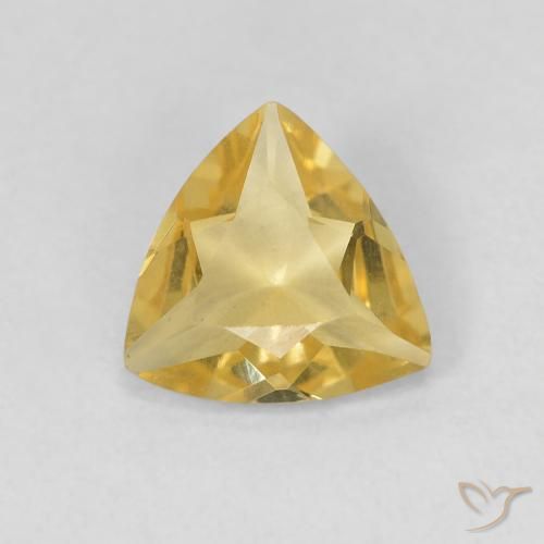 0.82ct Natural Amarelo Terroso Berilo, Trilhão, VVS