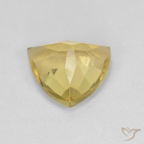 Berilo amarelo quente Natural 1.38ct, Trilhão, VVS