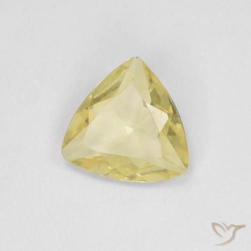 0.71ct Natural Amarelo claro mel Berilo, Trilhão, VVS